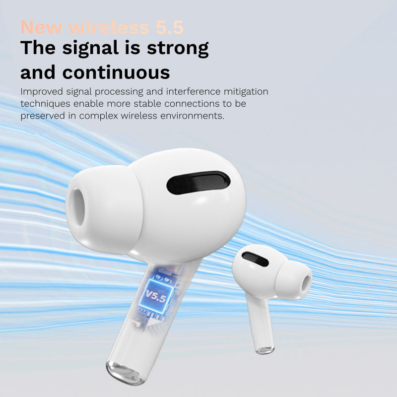 ProBass Black TWS Wireless Earbuds with LED Battery Display & Leather-Texture Charging Case