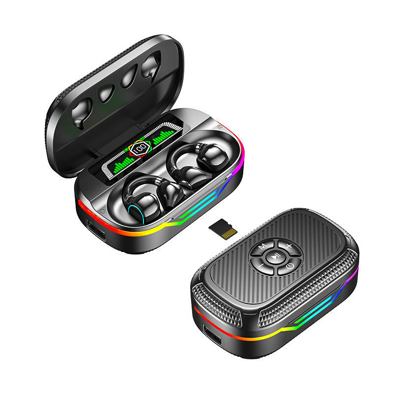 RGB Gaming TWS Earbuds with LED Power Display, PowerBank Case & Music Control Buttons